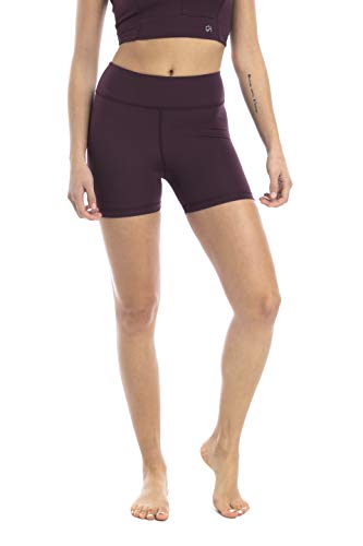 Shambhala Barcelona Andy Sportshorts, aus recyceltem Polyester, Damen, Aubergine, Größe S von Shambhala Barcelona