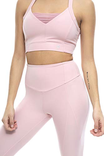 Shambhala Barcelona BH/Sport-BH aus recyceltem Polyester, Damen, Rosa, Medium von Shambhala Barcelona