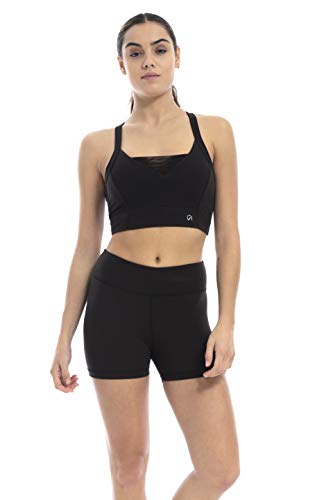 Shambhala Barcelona BH/Sport-BH aus recyceltem Polyester für Damen, Schwarz, extra groß von Shambhala Barcelona