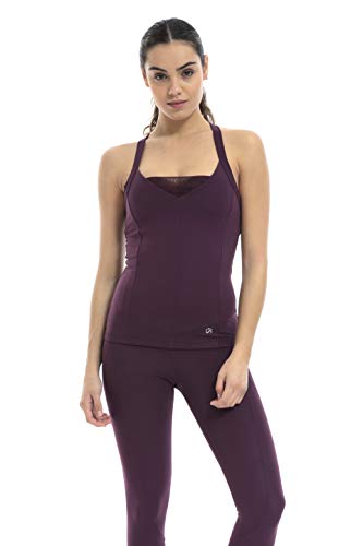 Shambhala Barcelona Collina Tank/Tanktop ohne Ärmel, aus recyceltem Polyester, Damen, Aubergine, Small Shambhala Barcelona Collina Tank/Tanktop ohne Ärmel, aus recyceltem Polyester, Damen, Aubergine, Small von Shambhala Barcelona