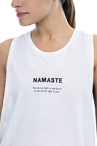 Shambhala Barcelona Zoe Tank - Namast/Ärmelloses T-Shirt Zoe Tank - Namast/ärmelloses T-Shirt für Damen L weiß von Shambhala Barcelona