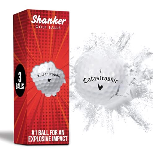 Shanker Golf – Scherz-Golfbälle, die beim Aufprall zerfallen – Lustiges Scherzgeschenk für Golfer (3er-Pack, Neuheit) Shanker Golf – Scherz-Golfbälle, die beim Aufprall zerfallen – Lustiges Scherzgeschenk für Golfer (3er-Pack, Neuheit) von Shanker Golf