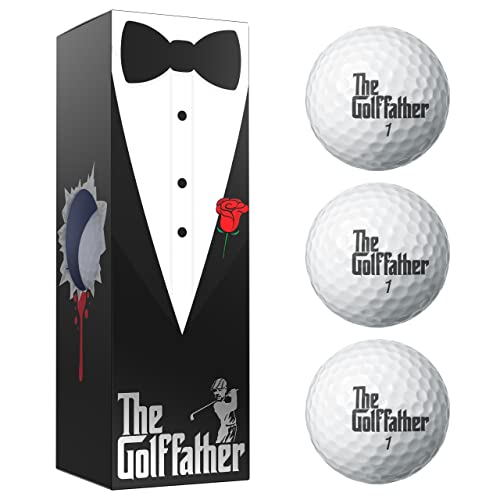 Shanker Golfbälle – The Golf Father Edition – Lustiges Scherzgeschenk für Papa-Golfer – Hülle mit 3 Turnier-Golfbällen – für Vatertag, Geburtstage, Opa Shanker Golfbälle – The Golf Father Edition – Lustiges Scherzgeschenk für Papa-Golfer – Hülle mit 3 Turnier-Golfbällen – für Vatertag, Geburtstage, Opa von Shanker Golf