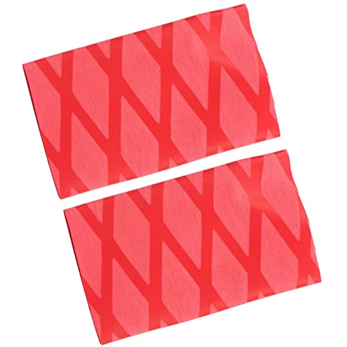 Shanrya Griffband für Tischtennisschläger, Griffband für Tischtennisschläger, 2 Stück, Wärmeschrumpfbar, rutschfest, für Sport (Rot) von Shanrya