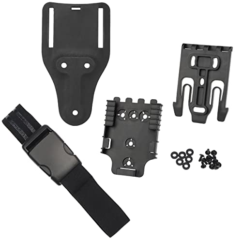 Tactical Quick Locking System Kit, Gürtelschlaufe QLS 22 19 Adapter Basis Schnellverschluss Schnalle Drop Leg Gürtel Pistolenholster Paddle Adpater von Shanyingquan