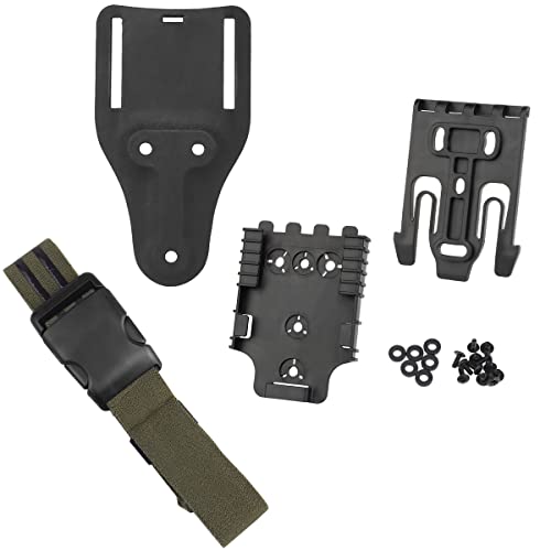 Tactical Quick Locking System Kit, Gürtelschlaufe QLS 22 19 Adapter Basis Schnellverschluss Schnalle Drop Leg Gürtel Pistolenholster Paddle Adpater von Shanyingquan