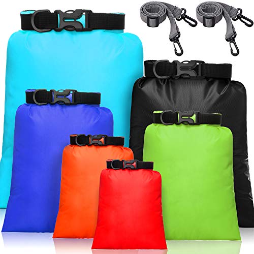 wasserdichte Trockentaschen Trockenbeutel Set 15 L+ 8 L +5 L+4 L+3 L+ 2 L wasserdichte Packsäcke Leichte Säcke und 2 Lange Verstellbare Schultergurte (Bunt, 6 Stücke) wasserdichte Trockentaschen Trockenbeutel Set 15 L+ 8 L +5 L+4 L+3 L+ 2 L wasserdichte Packsäcke Leichte Säcke und 2 Lange Verstellbare Schultergurte (Bunt, 6 Stücke) von Shappy