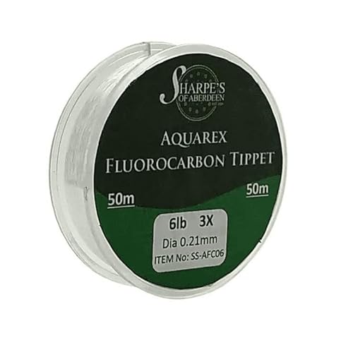 Sharpe's of Aberdeen Aquarex PVDF Fluorkohlenstoffschnur, 50 m Länge, 1,4 kg Bruchlast von Sharpe's of Aberdeen