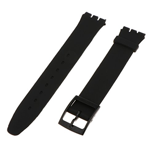 Sharplace 1 16pcs mm Wasserfest Silikagel Wanduhrarm Band für Unisex Wanduhr - Farben Auswählen, Schwarz Sharplace 1 16pcs mm Wasserfest Silikagel Wanduhrarm Band für Unisex Wanduhr - Farben Auswählen, Schwarz von Sharplace