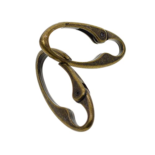 Sharplace 2 Stück Vintage Bronze Oval Karabiner Frühling Karabinerhaken Clip Metall-Schlüsselanhänger Oval Druckknopf Schnalle für Rucksack DIY Machen Handwerk Camping Spring Haken Schlüsselbund Sharplace 2 Stück Vintage Bronze Oval Karabiner Frühling Karabinerhaken Clip Metall-Schlüsselanhänger Oval Druckknopf Schnalle für Rucksack DIY Machen Handwerk Camping Spring Haken Schlüsselbund von Sharplace