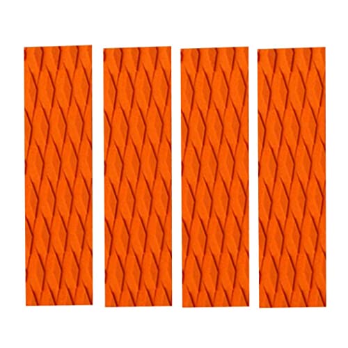 4pcs/Set Wellenreiter Footpad Surfboard Traction Pads Deck Pad, Orange von Sharplace