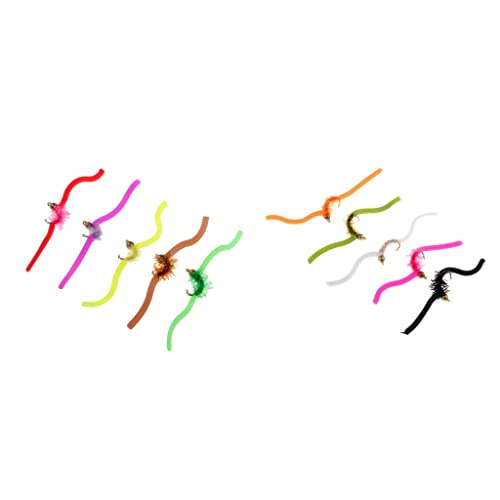 Sharplace 10 Mischfarben Soft Squirmy Worms Forellenfliege Sharplace 10 Mischfarben Soft Squirmy Worms Forellenfliege von Sharplace