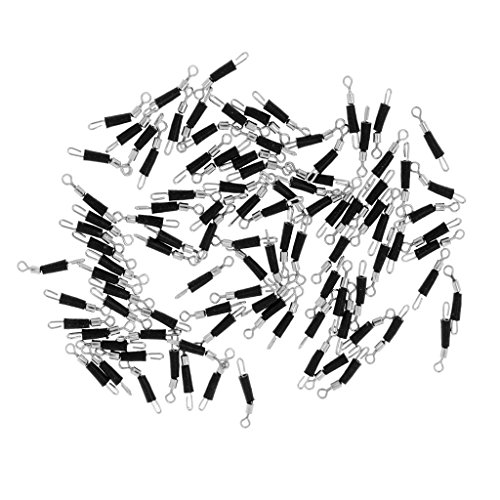 100 Schnellwechsel Unterlinie Connector Angeln Rollende Angelgerät Zubehör - Schwarz - M 100 Schnellwechsel Unterlinie Connector Angeln Rollende Angelgerät Zubehör - Schwarz - M von Sharplace