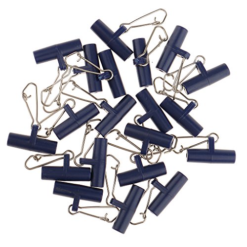 Sharplace 20Pcs Zip Slider Hochfeste Fishing Line Sinker Slider Slides mit Hakenverschluss, Blau, S Sharplace 20Pcs Zip Slider Hochfeste Fishing Line Sinker Slider Slides mit Hakenverschluss, Blau, S von Sharplace
