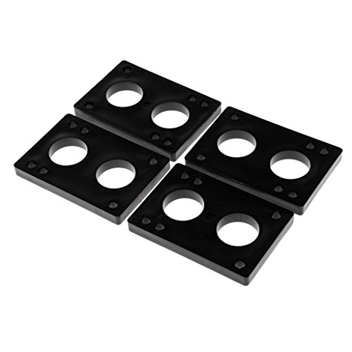 Sharplace 4 / Paket Skateboard Longboard Shock Pads Riser 6mm Oder 8mm Schwarz, 8 mm von Sharplace