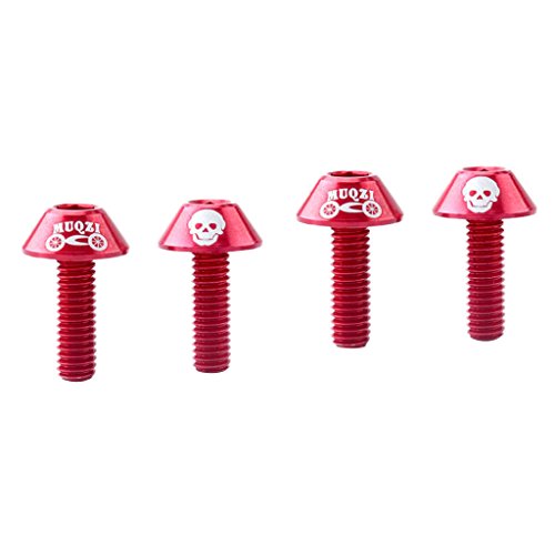 Sharplace 4 x Fahrrad Trinkflaschenhalter Schrauben - Flaschenhalter Schraubenset, Rot Sharplace 4 x Fahrrad Trinkflaschenhalter Schrauben - Flaschenhalter Schraubenset, Rot von Sharplace