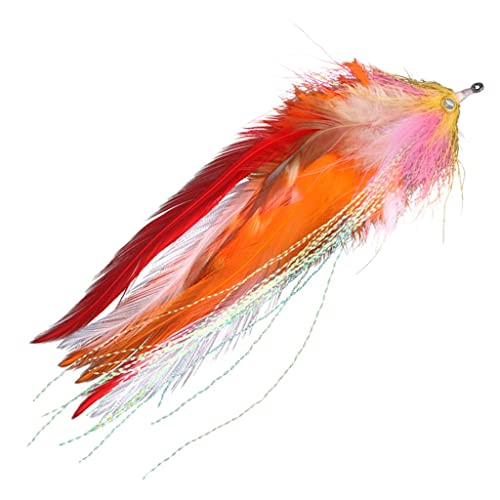 Sharplace 14cm Fliegenfischen Köder, Carbon Haken Fry Lachs Forelle Meer Barsch Steelhead Elritze Hecht Fliegenfischen Fliegen, Top Water Angelköder für Süßwasser, Salzwasser, Angeln Zubehör Sharplace 14cm Fliegenfischen Köder, Carbon Haken Fry Lachs Forelle Meer Barsch Steelhead Elritze Hecht Fliegenfischen Fliegen, Top Water Angelköder für Süßwasser, Salzwasser, Angeln Zubehör von Sharplace