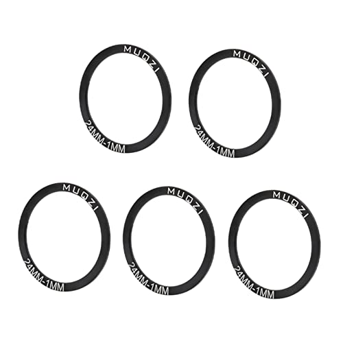 Sharplace 5 stücke MTB Bike Tretlager Dichtung Kurbelsatz Unterlegscheibe Aluminiumlegierung Spacer, 24MM T1MM Sharplace 5 stücke MTB Bike Tretlager Dichtung Kurbelsatz Unterlegscheibe Aluminiumlegierung Spacer, 24MM T1MM von Sharplace