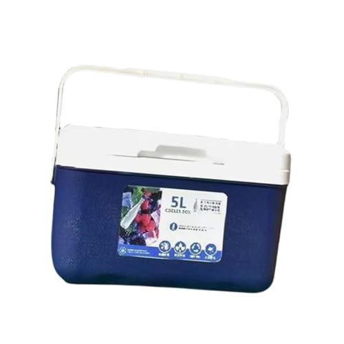 5L Picknick-Eiskübel Getränkeaufbewahrungs-Organizer Tragbarer Lebensmittellieferkasten Kühlschrank Autokühlschrank für Grillabende im Freien am, Blau von Sharplace