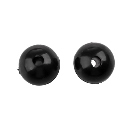 Sharplace 5X 20 Angeln Puffer Perlen für Einsatz Als Knotenschutz auf Schnellverschlüssen Schwarz 8mm von Sharplace