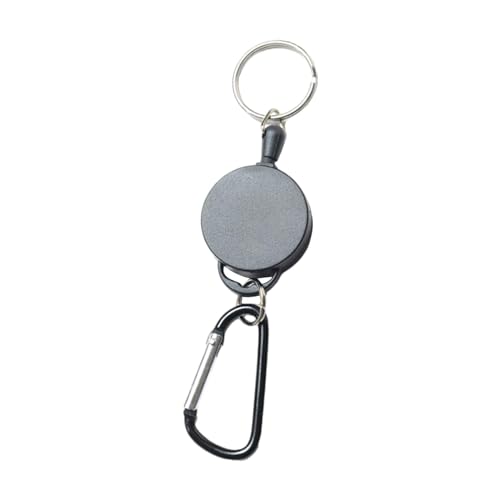Sharplace 5X Einziehbarer Schlüsselbund, Schlüsselanhänger, Spulenclip, Leichter Schlüsselring, Teleskopseil, Tragbar, für Taschen, Arbeitsrucksäcke, von Sharplace