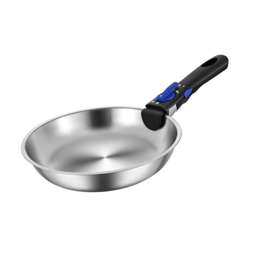 Sharplace Campingtöpfe Camping-Bratpfanne Campingausrüstung Kochtopf Camping-Bratpfanne zum Grillen Kochen im Freien Wandern für Induktionsherde, Durchmesser 22cm von Sharplace