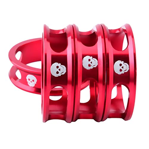 Sharplace Fahrrad Headset Spacer, 4Pcs Aluminiumlegierung Headset Spacer Set Fahrrad Vorbau Gabel Unterlegscheibe 10mm, Rot Sharplace Fahrrad Headset Spacer, 4Pcs Aluminiumlegierung Headset Spacer Set Fahrrad Vorbau Gabel Unterlegscheibe 10mm, Rot von Sharplace