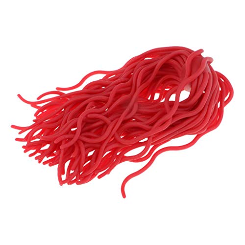 Sharplace Fly Tying Worm mit 60 Beinen, Fly Bindematerial, Stil Und Lebendiger Farbe, Rot Sharplace Fly Tying Worm mit 60 Beinen, Fly Bindematerial, Stil Und Lebendiger Farbe, Rot von Sharplace