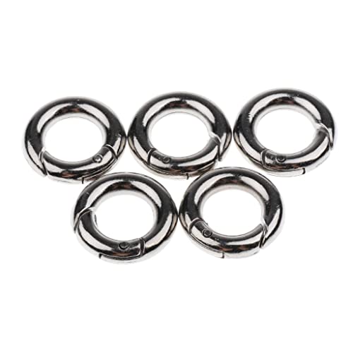 Sharplace Karabiner Schlüsselanhänger 5 Stück Karabinerhaken O-Ring Zinklegierung Karabiner Clips Schlüsselbund Federspaltringe Schlüsselringe für Camping, Wandern, Taschenringe, Handwerk, 20mm Sharplace Karabiner Schlüsselanhänger 5 Stück Karabinerhaken O-Ring Zinklegierung Karabiner Clips Schlüsselbund Federspaltringe Schlüsselringe für Camping, Wandern, Taschenringe, Handwerk, 20mm von Sharplace
