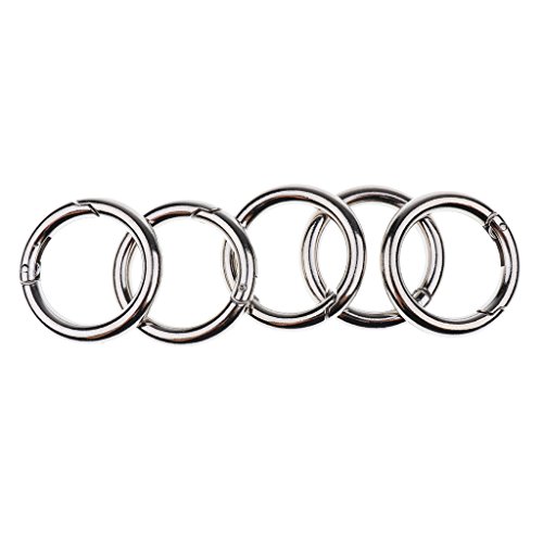 Sharplace Karabiner Schlüsselanhänger 5 Stück Karabinerhaken O-Ring Zinklegierung Karabiner Clips Schlüsselbund Federspaltringe Schlüsselringe für Camping, Wandern, Taschenringe, Handwerk, 35mm Sharplace Karabiner Schlüsselanhänger 5 Stück Karabinerhaken O-Ring Zinklegierung Karabiner Clips Schlüsselbund Federspaltringe Schlüsselringe für Camping, Wandern, Taschenringe, Handwerk, 35mm von Sharplace