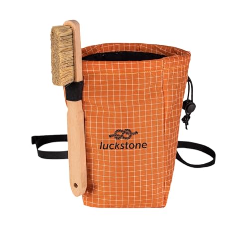 Sharplace Kletterkreidebeutel, Aufbewahrungstasche, multifunktional, Premium-Geschenk, Gym-Kreidebeutel, Turnbeutel zum Bouldern, Outdoor-Wandern, Orange von Sharplace