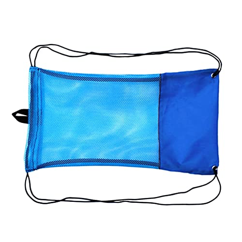 Sharplace Netzbeutel Erwachsene Schnorcheltasche Flossentasche - Mesh Bag, Kordelzug Tasche, Blau, M von Sharplace