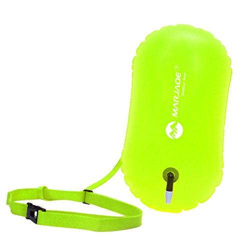Sharplace Portable, versetzbar Aufblasbare Boje Schwimmboje Rettungsboje für Triathleten Kajakfahrer Schnorchler Taucher von Sharplace