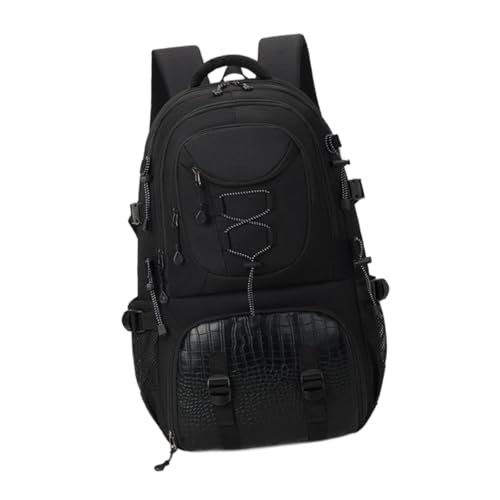 Sharplace Wanderrucksack Rucksack mit Schuhfach wasserdichte Reisetasche Tagesrucksack für Ausflüge Outdoor Sport Trekking Bergsteigen, Schwarz von Sharplace