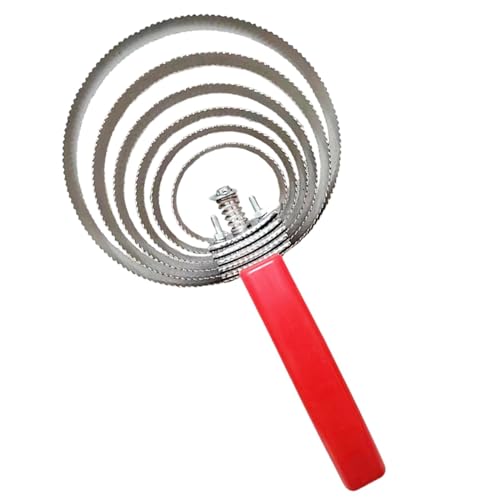 Sharplace Wendbarer Striegel, Pferdebürste, praktische doppelseitige Striegelbürste aus Edelstahl für Pferde, Schafe und Hunde, 6 Ringe Sharplace Wendbarer Striegel, Pferdebürste, praktische doppelseitige Striegelbürste aus Edelstahl für Pferde, Schafe und Hunde, 6 Ringe von Sharplace