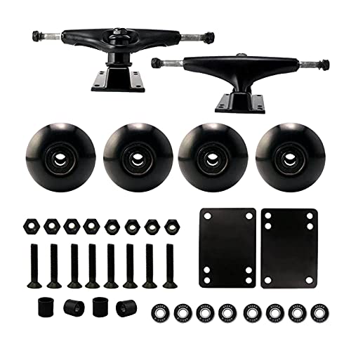 Sharplace Skateboard Zubehör Achsen 4 x Rollen 8 x Schrauben 8 x Muttern 8 x Lager 2 x Polster 4 x Buchsen zum Selber Gestalten als Geschenke für Junge, Schwarz Rollen Sharplace Skateboard Zubehör Achsen 4 x Rollen 8 x Schrauben 8 x Muttern 8 x Lager 2 x Polster 4 x Buchsen zum Selber Gestalten als Geschenke für Junge, Schwarz Rollen von Sharplace