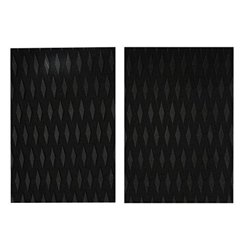 Sharplace 2 Stück Eva-Surfbrett Traktions-Pad, Surfboard Traction Pads Kiteboard Footpad, Surfing Skimboard Deck-Traktionspads, Front-Heckpolster, Rutschfester Wassersport Zubehör , Schwarz Sharplace 2 Stück Eva-Surfbrett Traktions-Pad, Surfboard Traction Pads Kiteboard Footpad, Surfing Skimboard Deck-Traktionspads, Front-Heckpolster, Rutschfester Wassersport Zubehör , Schwarz von Sharplace