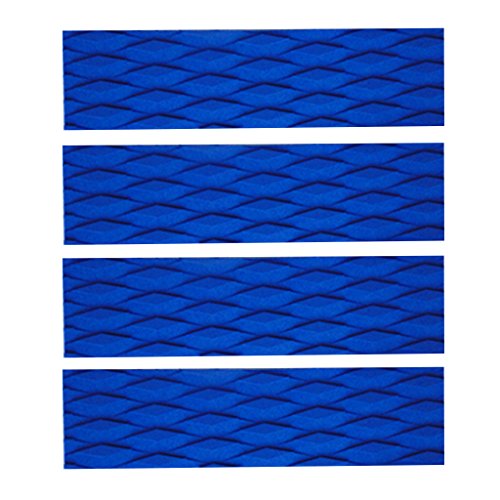 4pcs/Set Wellenreiter Footpad Surfboard Traction Pads Deck Pad , Blau von Sharplace