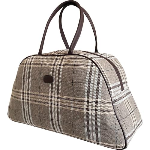 Shausa Wochenendtasche, kariert, 53 x 26 x 30 cm, bunt, Kulturbeutel - Make-up - Reise - Federmäppchen Shausa Wochenendtasche, kariert, 53 x 26 x 30 cm, bunt, Kulturbeutel - Make-up - Reise - Federmäppchen von Shausa