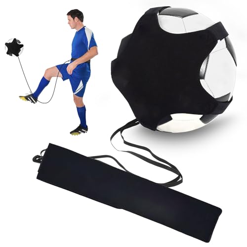 Shengruili Fußball Kick Trainer,Fussball Trainingszubehör Kinder,mit Verstellbarer Hüftgurt,Solo Kinder Fußballtrainer,Fußball Throw Trainer,Fußball-Trainingsgerät,Freihändiger Fußballtraining von Shengruili