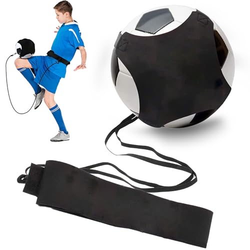 Shengruili Fußball Kick Trainer,Fussball Trainingszubehör Kinder,mit Verstellbarer Hüftgurt,Solo Kinder Fußballtrainer,Fußball Throw Trainer,Fußball-Trainingsgerät,Freihändiger Fußballtraining von Shengruili