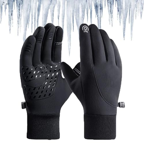 Shengruis Dodorado-Handschuhe, Premium-Thermohandschuhe, Thermohandschuhe für Männer bei extremer Kälte, Unisex-Winterhandschuhe mit warmem, wasserdichtem Touchscreen (Black,M) von Shengruis