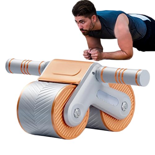 Bauchmuskelroller - Automatisches Rückprallrollenrad für Heimtrainer - Heimgymnastik-Fitnessgerät, Core-Workout-Trainingsgerät für Männer und Frauen von Shenrongtong