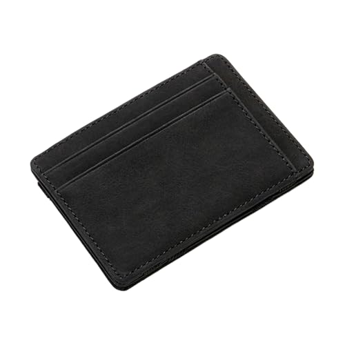 Shenrongtong Dünne Magic Wallet,Magic Wallet Leder - Minimalistische Geldbörse aus PU-Leder mit magischer Geldklammer und Kartenhaltern,RFID-Geldbörse, Geldbörse, Kreditkartenetui für Herren von Shenrongtong