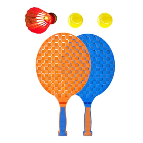 Shenrongtong Kinder-Tennisschläger-Set – tragbares Tennis-Set für Kleinkinder, Kinder-Tennisschläger-Set, Tennisschläger-Set für Kinder, Outdoor-Indoor-Sport, interaktive Tennisspiele von Shenrongtong