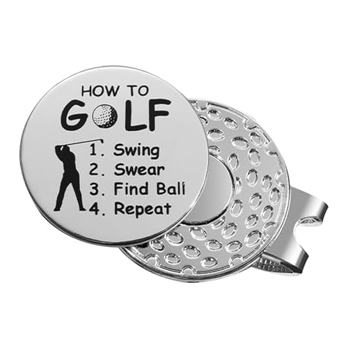 Shenrongtong Magnetischer Golfball-Marker-Clip, Golfball-Marker für,Magnetische Golfballmarkierungs-Handschuhhalter - Golfball-Markierungs-Hütehalter, Golfball-Markierungs-Handschuhhalter für Vater, von Shenrongtong