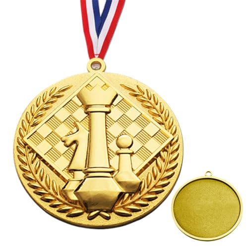 Shenrongtong Medaillen für Auszeichnungen, leichte Goldmedaillen für Kinder, Siegermedaillen – kompakte Trophäe, Preis, Geschenk, Kindermedaillen für Schach von Shenrongtong