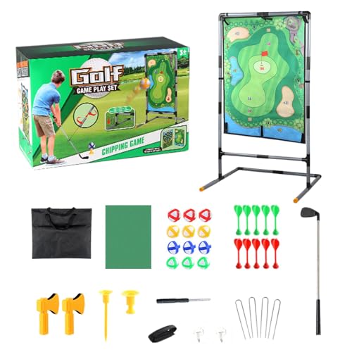 Sticky Golf, Sticky Golf Mat-Spiel - Doppelseitige Golfmatte - Golf Chipping Spiel 2-in-1 Dart Übungsmatten Indoor Outdoor Spiele, Golfspielset für Kinder und Erwachsene von Shenrongtong