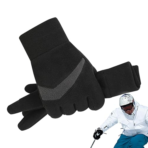 Shenrongtong Winterhandschuhe Damen, warme Handschuhe für Damen | Touchscreen-Thermohandschuhe Fleece-Warmhandschuhe,Isolierte Handschuhe, weiche, rutschfeste Herren-Handschuhe zum Wandern und Laufen von Shenrongtong