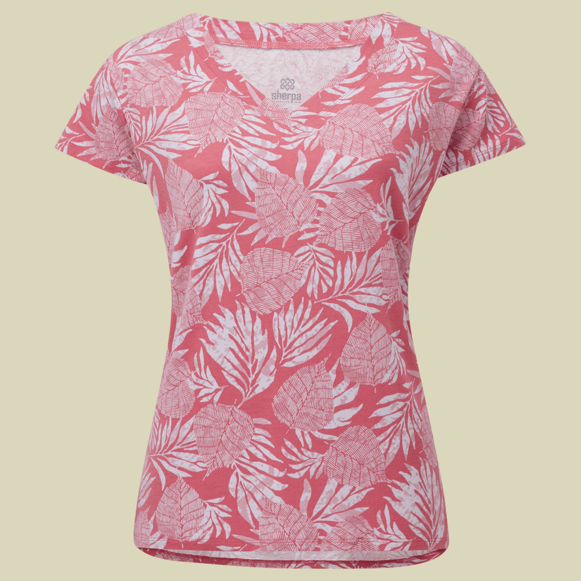 Neha V-Neck Tee Women rosé L - Farbe rosie bhodi leaf Neha V-Neck Tee Women rosé L - Farbe rosie bhodi leaf von Sherpa